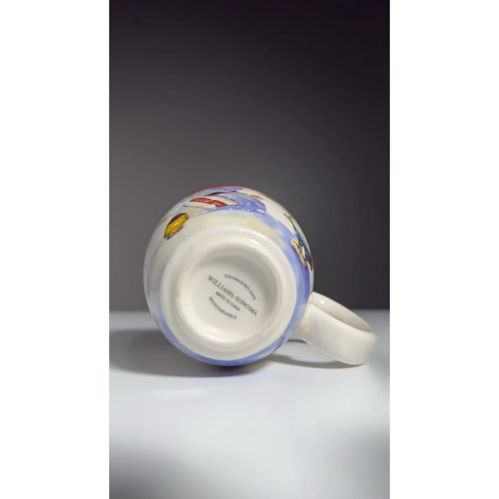 Williams Sonoma Nordic Elf Mug Stoneware Complete Snowman